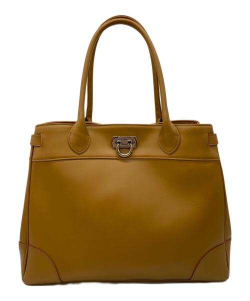 Hamano（ハマノ）HAMANO (ハマノ) ハンドバッグ キャラメルの古着・服飾アイテム