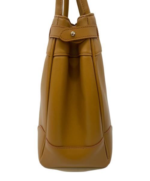 Hamano（ハマノ）HAMANO (ハマノ) ハンドバッグ キャラメルの古着・服飾アイテム