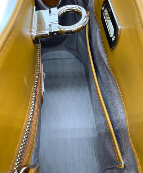 Hamano（ハマノ）HAMANO (ハマノ) ハンドバッグ キャラメルの古着・服飾アイテム