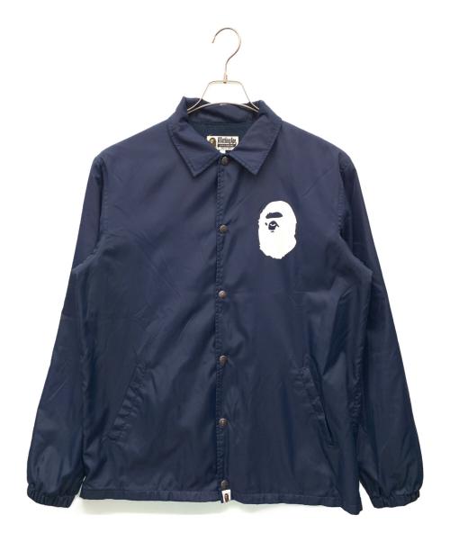 A BATHING APE（ア ベイシング エイプ）A BATHING APE (ア ベイシング エイプ) スカジャン ネイビー サイズ:Lの古着・服飾アイテム
