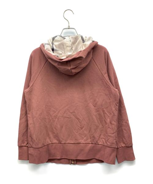 BLUE LABEL CRESTBRIDGE（ブルーレーベルクレストブリッジ）BLUE LABEL CRESTBRIDGE (ブルーレーベルクレストブリッジ) ジップパーカー ピンク サイズ:38の古着・服飾アイテム