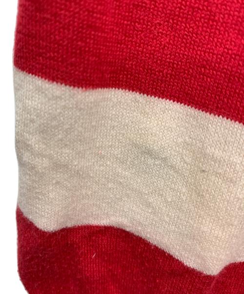 JOHN SMEDLEY（ジョンスメドレー）JOHN SMEDLEY (ジョンスメドレー) ポロシャツ レッド×ベージュ サイズ:Sの古着・服飾アイテム