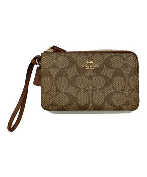 COACH（コーチ）COACH (コーチ) ポーチ ブラウンの古着・服飾アイテム