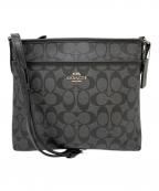 COACHコーチ）の古着「ショルダーバッグ」｜ブラック×グレー