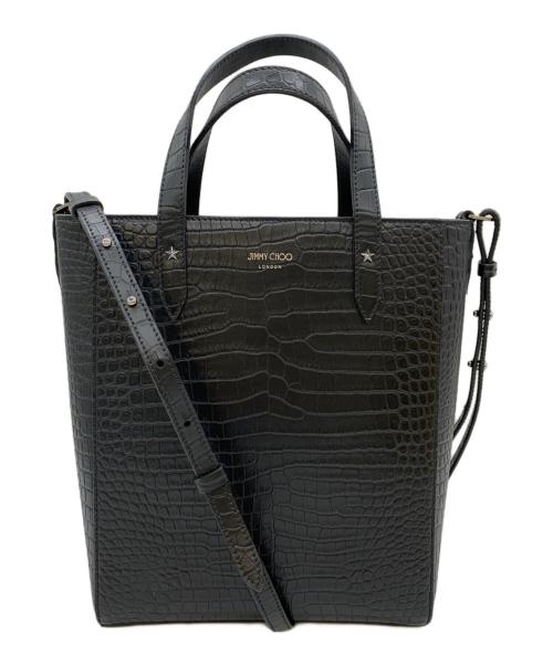 JIMMY CHOO（ジミーチュウ）JIMMY CHOO (ジミーチュウ) 2WAYショルダーバッグ ブラックの古着・服飾アイテム