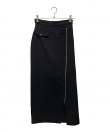 Snidel（スナイデル）の古着「フロントジップタイトスカショーパン」｜ブラック