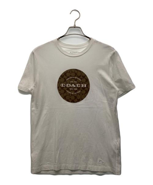 COACH（コーチ）COACH (コーチ) シグネチャー Tシャツ ホワイト サイズ:Sの古着・服飾アイテム