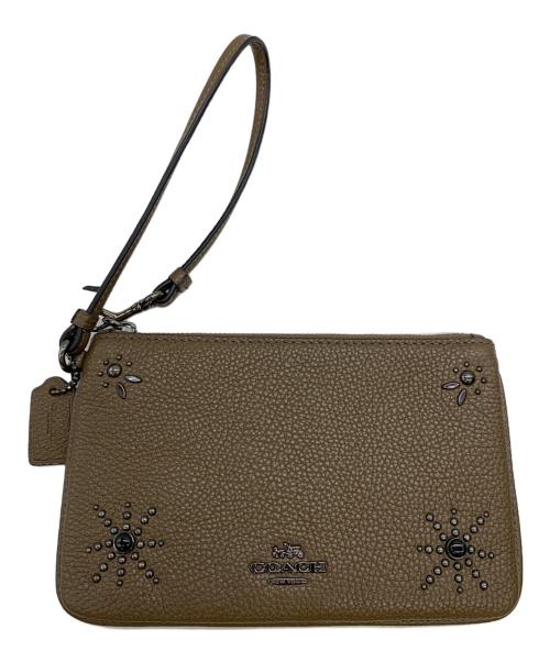 COACH（コーチ）COACH (コーチ) ポーチ ブラウンの古着・服飾アイテム