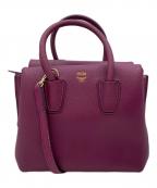 MCMエムシーエム）の古着「サッチェルバッグ」｜パープル