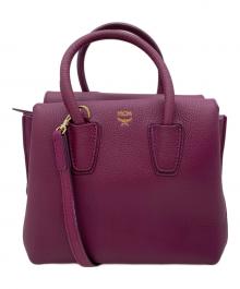 MCM（エムシーエム）の古着「サッチェルバッグ」｜パープル