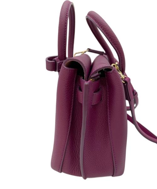 MCM（エムシーエム）MCM (エムシーエム) サッチェルバッグ パープルの古着・服飾アイテム