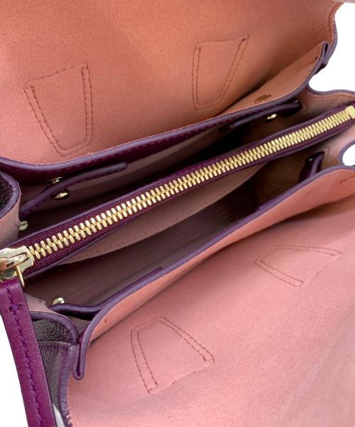 MCM（エムシーエム）MCM (エムシーエム) サッチェルバッグ パープルの古着・服飾アイテム