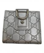 GUCCIグッチ）の古着「2つ折り財布」｜シルバー