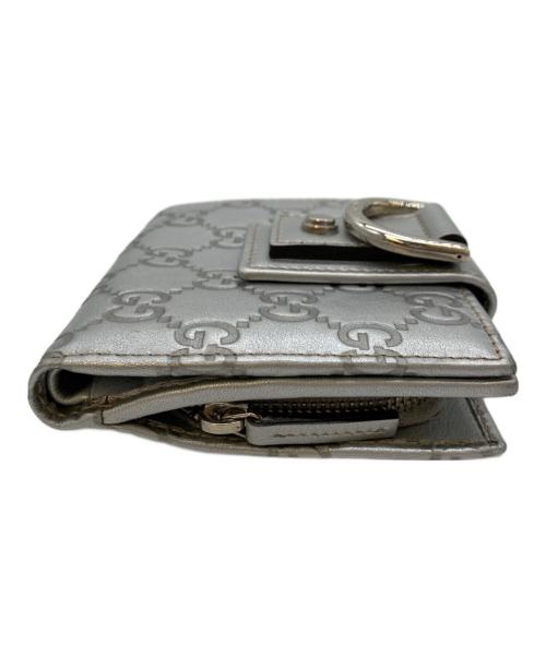 GUCCI（グッチ）GUCCI (グッチ) 2つ折り財布 シルバーの古着・服飾アイテム