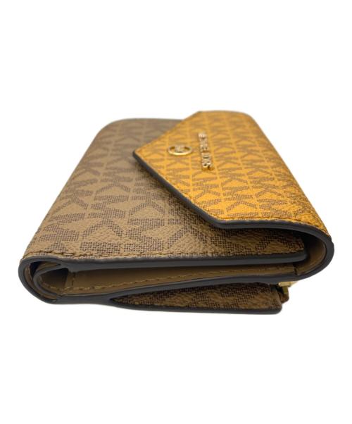 MICHAEL KORS（マイケル・コース）MICHAEL KORS (マイケルコース) 3つ折り財布 ブラウン 未使用品の古着・服飾アイテム