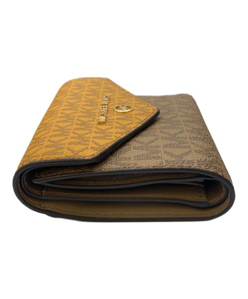 MICHAEL KORS（マイケル・コース）MICHAEL KORS (マイケルコース) 3つ折り財布 ブラウン 未使用品の古着・服飾アイテム