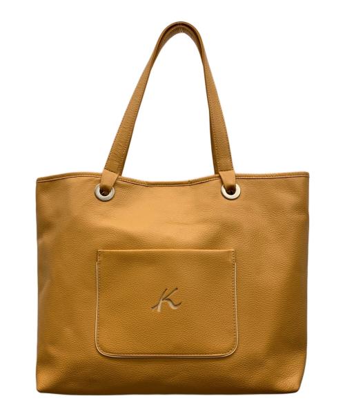 KITAMURA（キタムラ）KITAMURA (キタムラ) レザートートバッグ ブラウンの古着・服飾アイテム