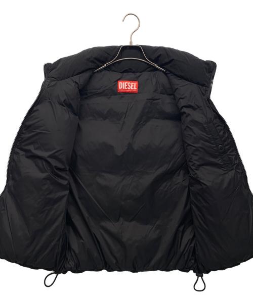 DIESEL（ディーゼル）DIESEL (ディーゼル) ダウンベスト ブラック サイズ:46の古着・服飾アイテム