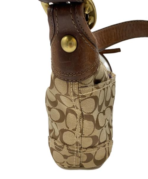 COACH（コーチ）COACH (コーチ) ショルダーバッグ ベージュ×ブラウンの古着・服飾アイテム