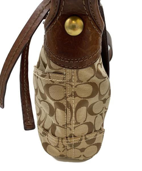 COACH（コーチ）COACH (コーチ) ショルダーバッグ ベージュ×ブラウンの古着・服飾アイテム