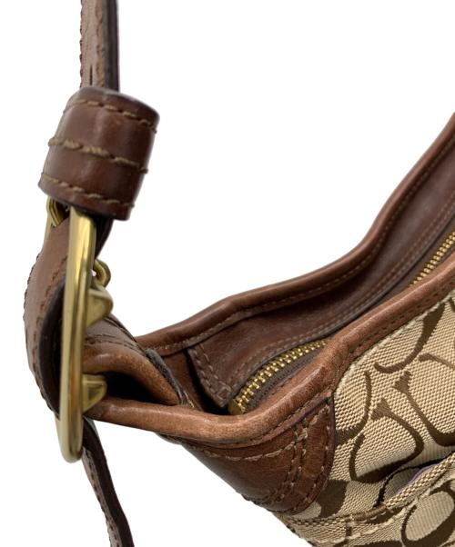 COACH（コーチ）COACH (コーチ) ショルダーバッグ ベージュ×ブラウンの古着・服飾アイテム