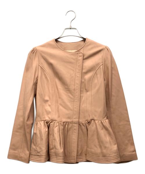 CHESTY（チェスティ）CHESTY (チェスティ) レザージャケット ピンクの古着・服飾アイテム