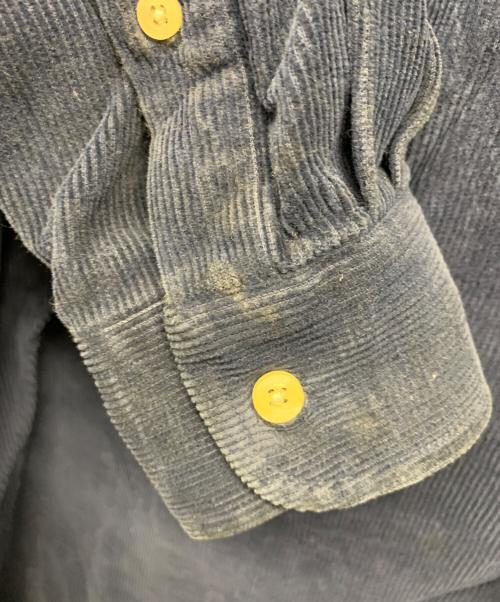 Yves Saint Laurent（イヴサンローラン）Yves Saint Laurent (イヴサンローラン) コーデュロイシャツ ネイビー サイズ:Lの古着・服飾アイテム