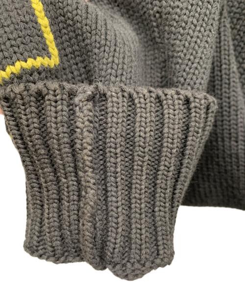 OFFWHITE（オフホワイト）OFFWHITE (オフホワイト) ARROW DIAG OUTLINE Knit ブラック サイズ:XSの古着・服飾アイテム