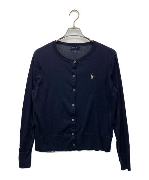 POLO RALPH LAUREN（ポロ・ラルフローレン）POLO RALPH LAUREN (ポロ・ラルフローレン) ピマコットンカーディガン ネイビー サイズ:Lの古着・服飾アイテム