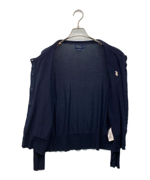 POLO RALPH LAUREN（ポロ・ラルフローレン）POLO RALPH LAUREN (ポロ・ラルフローレン) ピマコットンカーディガン ネイビー サイズ:Lの古着・服飾アイテム