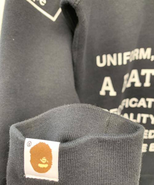 A BATHING APE（ア ベイシング エイプ）A BATHING APE (ア ベイシング エイプ) マルチプリントフルジップパーカー ブラック サイズ:Sの古着・服飾アイテム