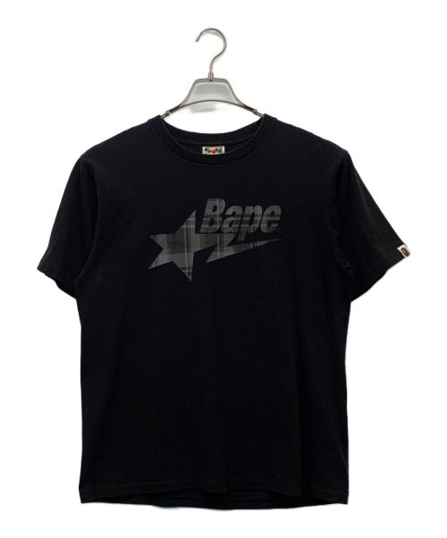 BAPE BY A BATHING APE（ベイプバイアベイシングエイプ）BAPE BY A BATHING APE (ベイプバイアベイシングエイプ) 半袖カットソー ブラック サイズ:Lの古着・服飾アイテム