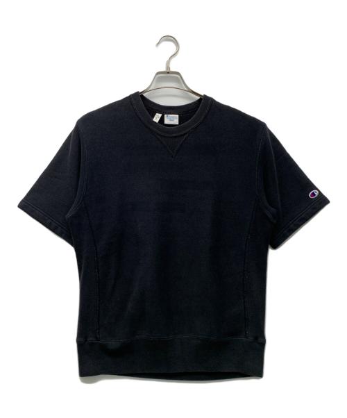 Champion REVERSE WEAVE（チャンピオン リバース ウィーブ）Champion REVERSE WEAVE (チャンピオン リバース ウィーブ) MR.GENTLEMAN (ミスタージェントルマン) 半袖スウェット ブラック サイズ:Lの古着・服飾アイテム