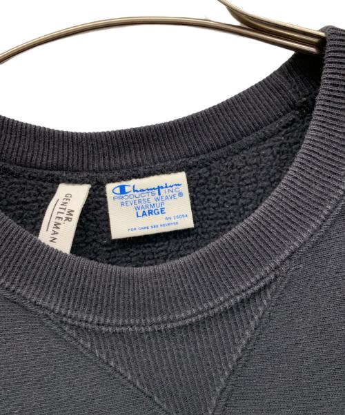 Champion REVERSE WEAVE（チャンピオン リバース ウィーブ）Champion REVERSE WEAVE (チャンピオン リバース ウィーブ) MR.GENTLEMAN (ミスタージェントルマン) 半袖スウェット ブラック サイズ:Lの古着・服飾アイテム