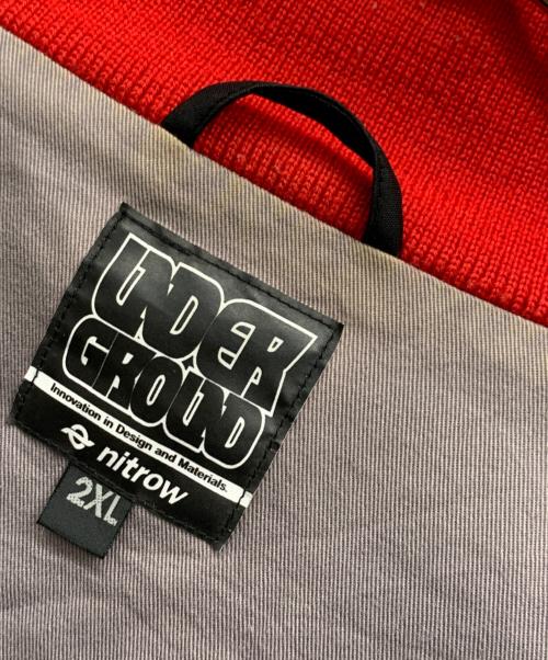Underground（アンダーグラウンド）UNDERGROUND (アンダーグラウンド) スタジャン ブラック×レッド サイズ:2XLの古着・服飾アイテム