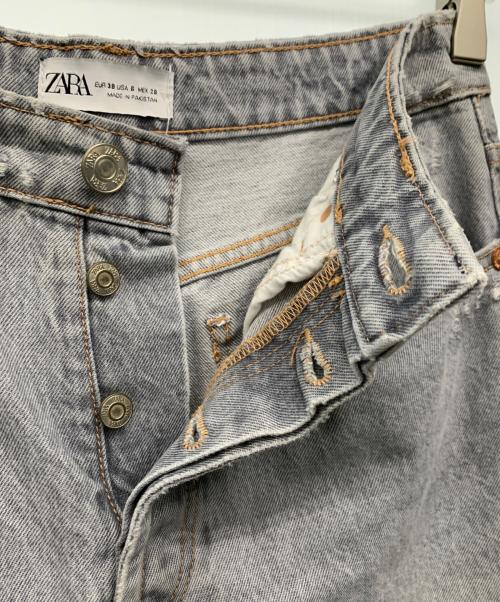 ZARA（ザラ）ZARA (ザラ) カットオフデニムパンツ グレー サイズ:USA6の古着・服飾アイテム