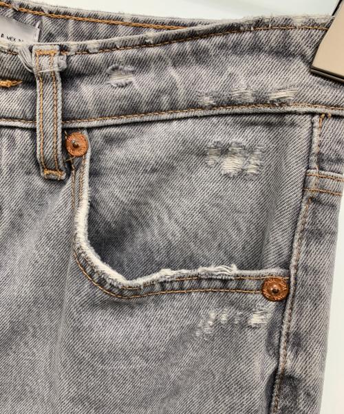 ZARA（ザラ）ZARA (ザラ) カットオフデニムパンツ グレー サイズ:USA6の古着・服飾アイテム