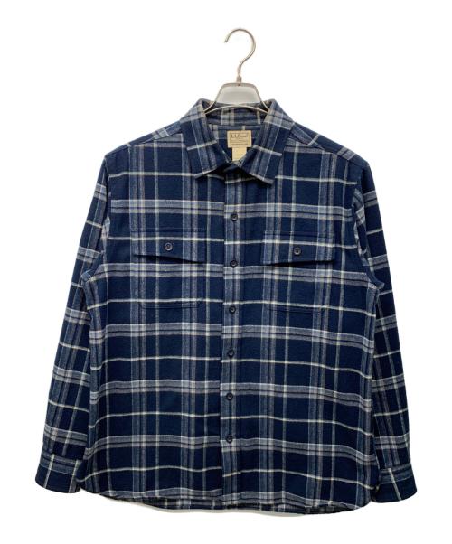 L.L.Bean（エルエルビーン）L.L.Bean (エルエルビーン) シャミー クロス シャツ プラッド ブルー サイズ:Lの古着・服飾アイテム