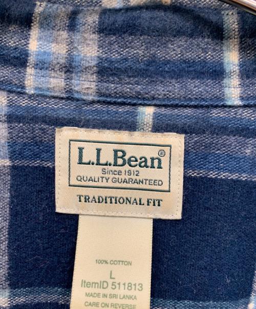 L.L.Bean（エルエルビーン）L.L.Bean (エルエルビーン) シャミー クロス シャツ プラッド ブルー サイズ:Lの古着・服飾アイテム