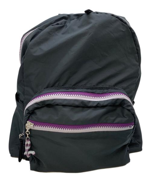 agnes b voyage（アニエスベーボヤージュ）agnes b voyage (アニエスベーボヤージュ) リュック ブラック×パープルの古着・服飾アイテム