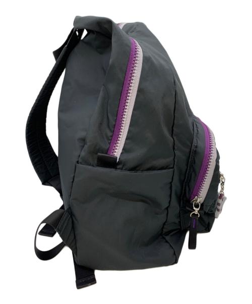 agnes b voyage（アニエスベーボヤージュ）agnes b voyage (アニエスベーボヤージュ) リュック ブラック×パープルの古着・服飾アイテム