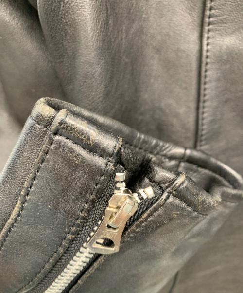 Schott（ショット）Schott (ショット) ATTACHMENT (アタッチメント) STUDIOUS (ステュディオス) ダブルライダースジャケット ブラック サイズ:Mの古着・服飾アイテム