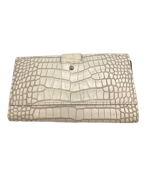 A.D.M.J.（エーディーエムジェイ）A.D.M.J. (エーディーエムジェイ) 長財布 ホワイトの古着・服飾アイテム