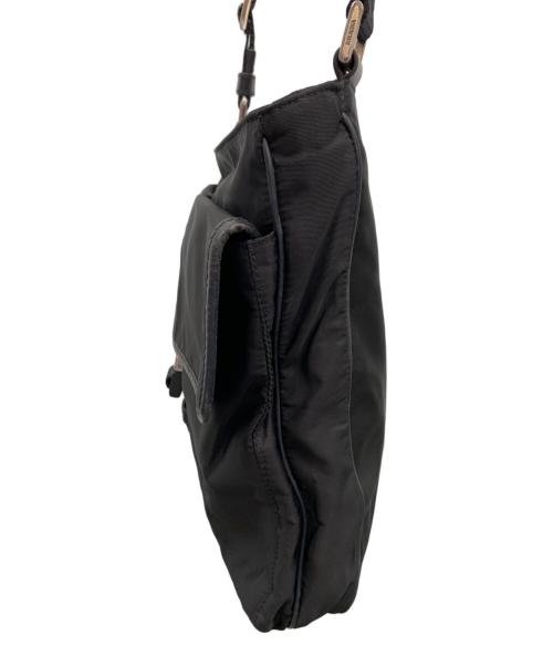 PRADA（プラダ）PRADA (プラダ) ナイロンショルダーバッグ ブラックの古着・服飾アイテム