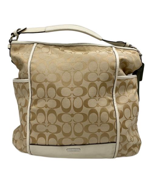 COACH（コーチ）COACH (コーチ) 2WAYショルダーバッグ ベージュの古着・服飾アイテム