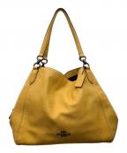 COACHコーチ）の古着「2WAYショルダーバッグ」｜イエロー×ブラウン