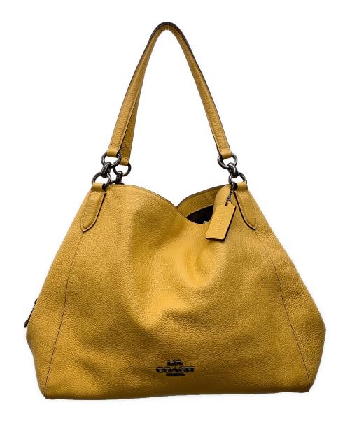 COACH（コーチ）COACH (コーチ) 2WAYショルダーバッグ イエロー×ブラウンの古着・服飾アイテム