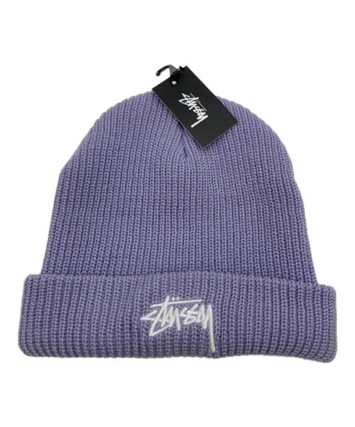 stussy（ステューシー）stussy (ステューシー) ニット帽 パープル サイズ:EA 未使用品の古着・服飾アイテム