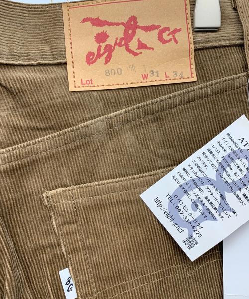 EIGHT G（エイトジー）EIGHT G (エイトジー) パンツ ブラウン サイズ:W31 未使用品の古着・服飾アイテム