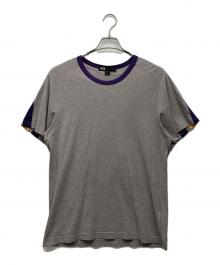 Y-3×adidas（ワイスリー×アディダス）の古着「リンガーネックTシャツ」｜グレー